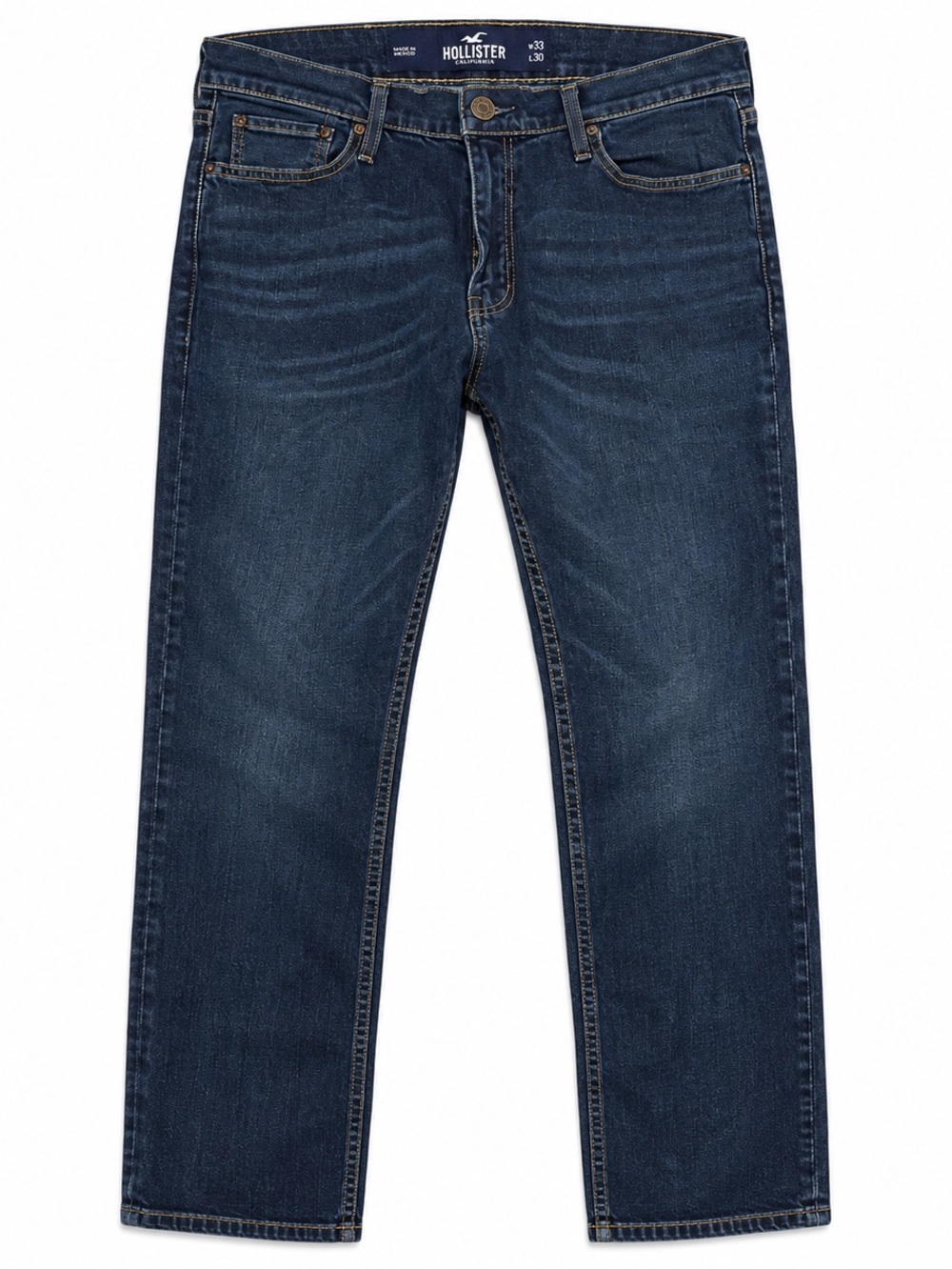 ollister Epic Flex Men’s Jeans W33 L30 Dark Wash Straight Leg